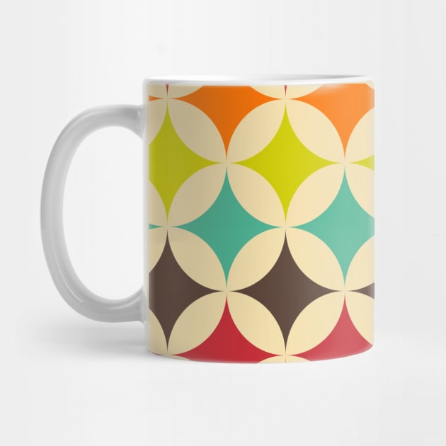 Geometric Pattern: Circle Nested: Rainbow by Red Wolf